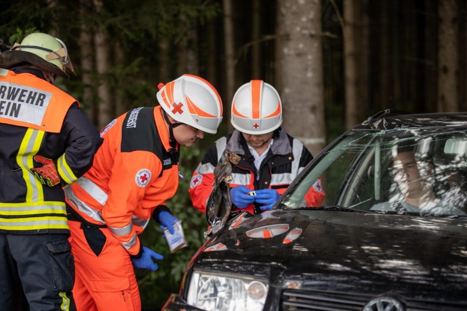 Einsatzübung mit der FFW Stein a.d. Traun, Foto 2