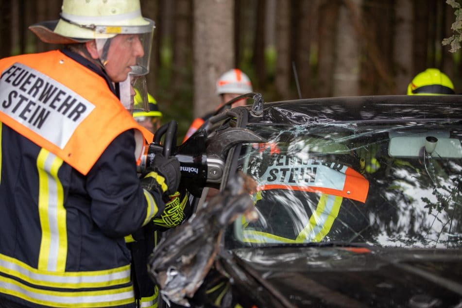 Einsatzübung mit der FFW Stein a.d. Traun, Foto 5
