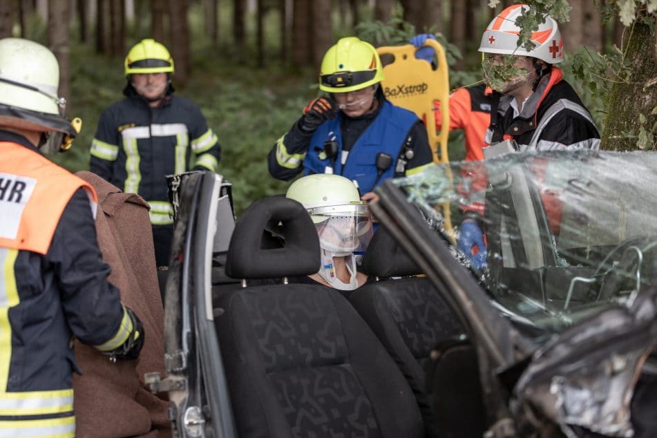 Einsatzübung mit der FFW Stein a.d. Traun, Foto 6