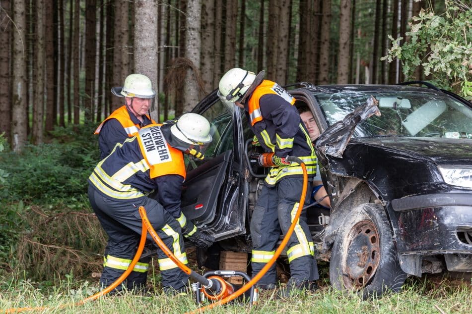 Einsatzübung mit der FFW Stein a.d. Traun, Foto 9