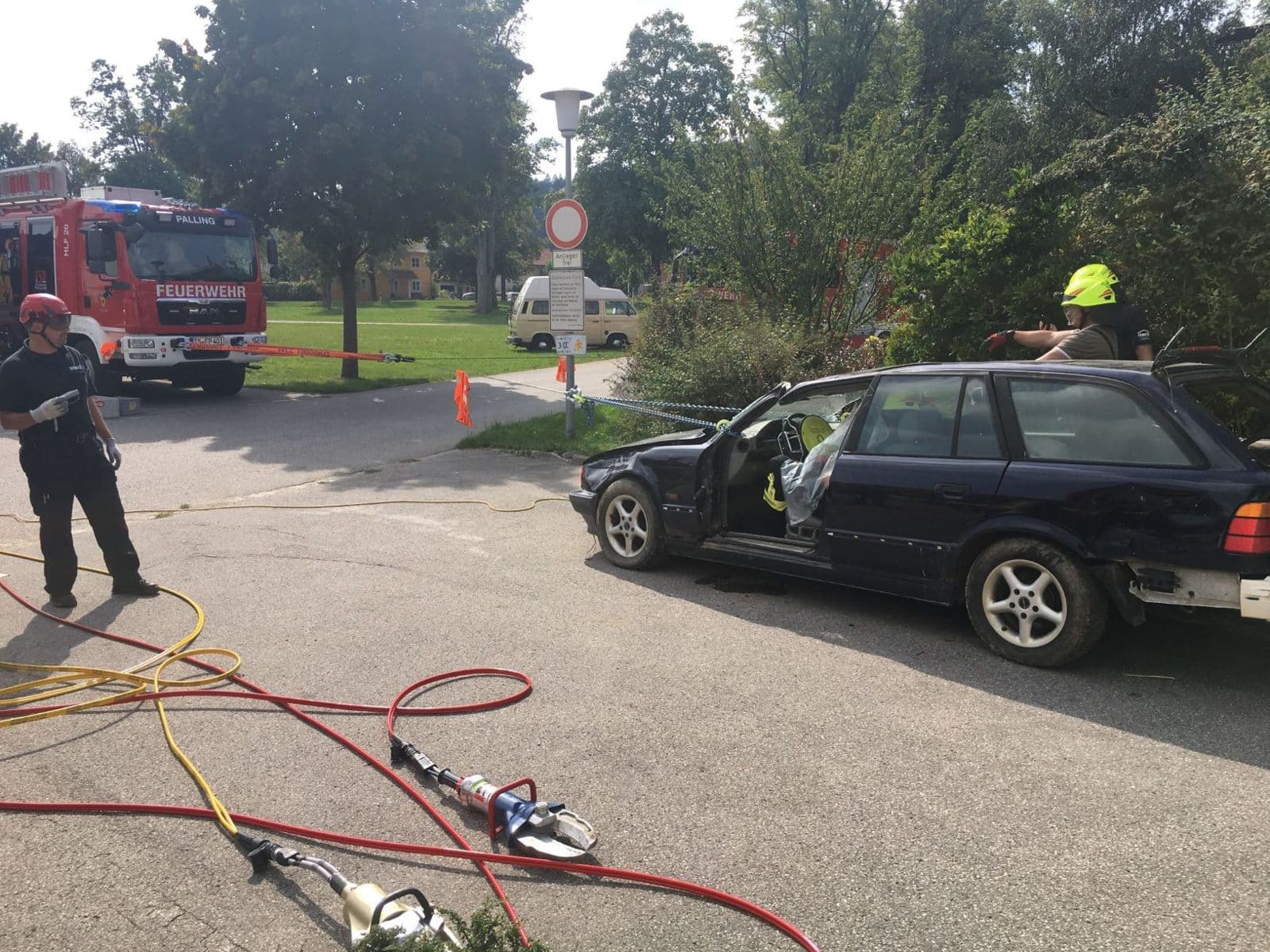Seilwindenschulung bei der Feuerwehr, Foto 3