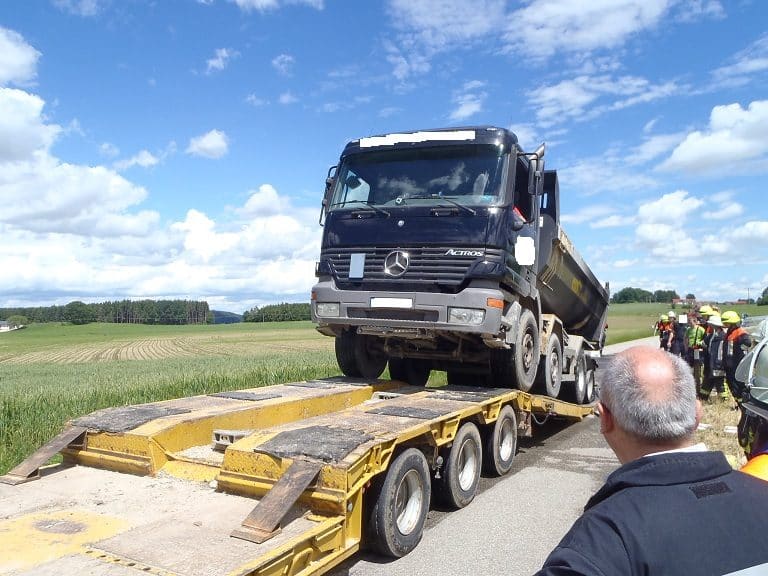 LKW Brand durch heiße Bremse, Brünning, Foto 6
