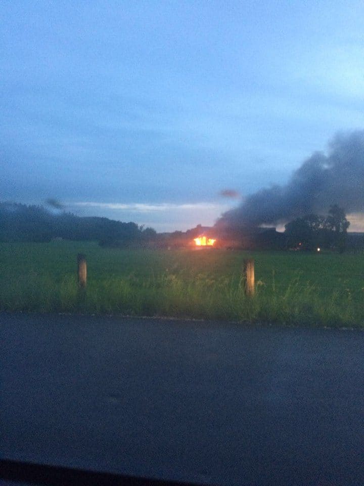 Landwirtschaftliche Hackschnitzelheizung abgebrannt, Kay / Tittmoning, Foto 1