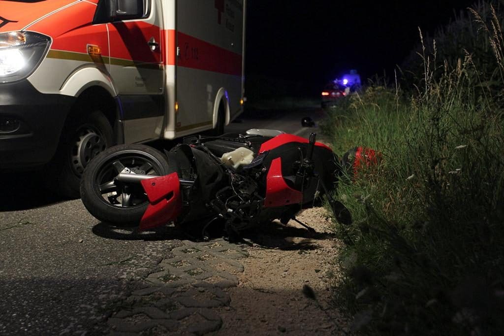 Rollerunfall, St 2093 Unterhafing, Foto 1