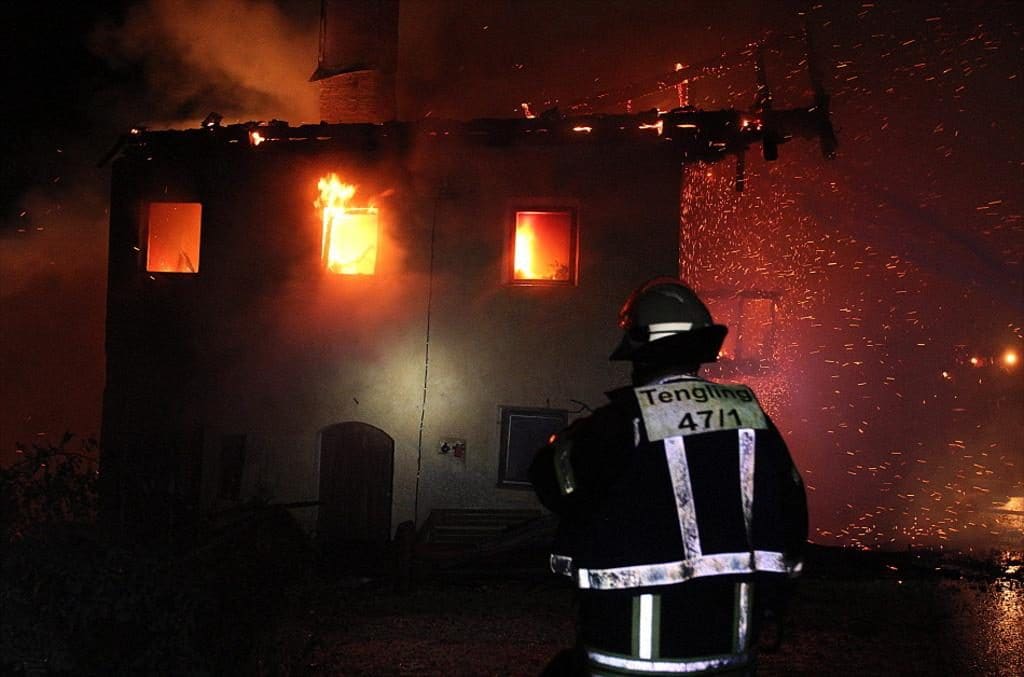 Vollbrand Wohnhaus, Wimpasing/Tengling, Foto 1