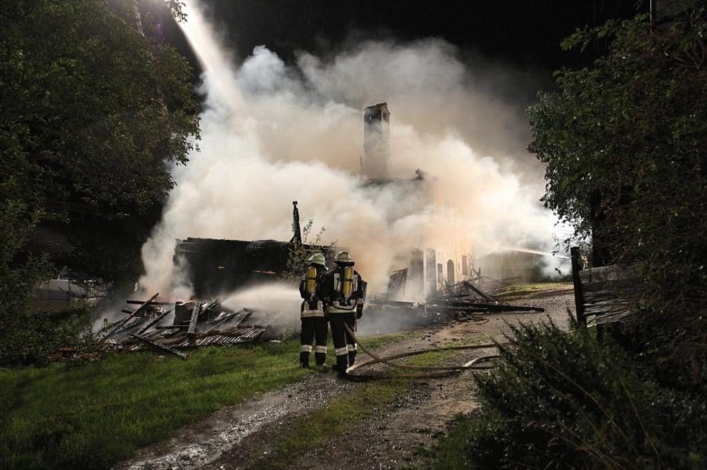 Vollbrand Wohnhaus, Wimpasing/Tengling, Foto 7