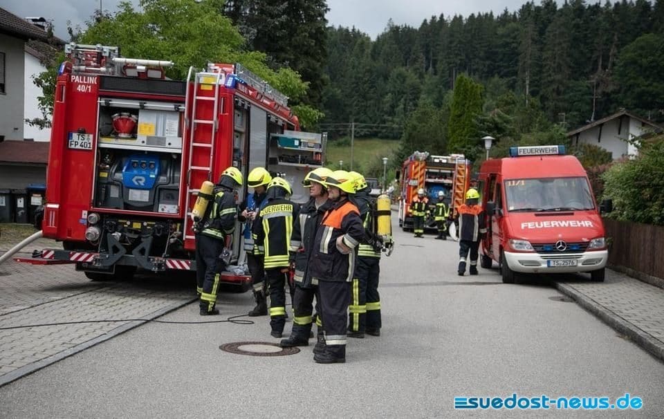 Zimmerbrand im Dachgeschoss, Palling, Foto 3