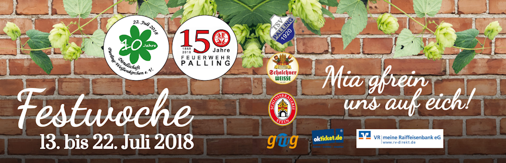 Festwoche vom 13. bis 22. Juli 2018